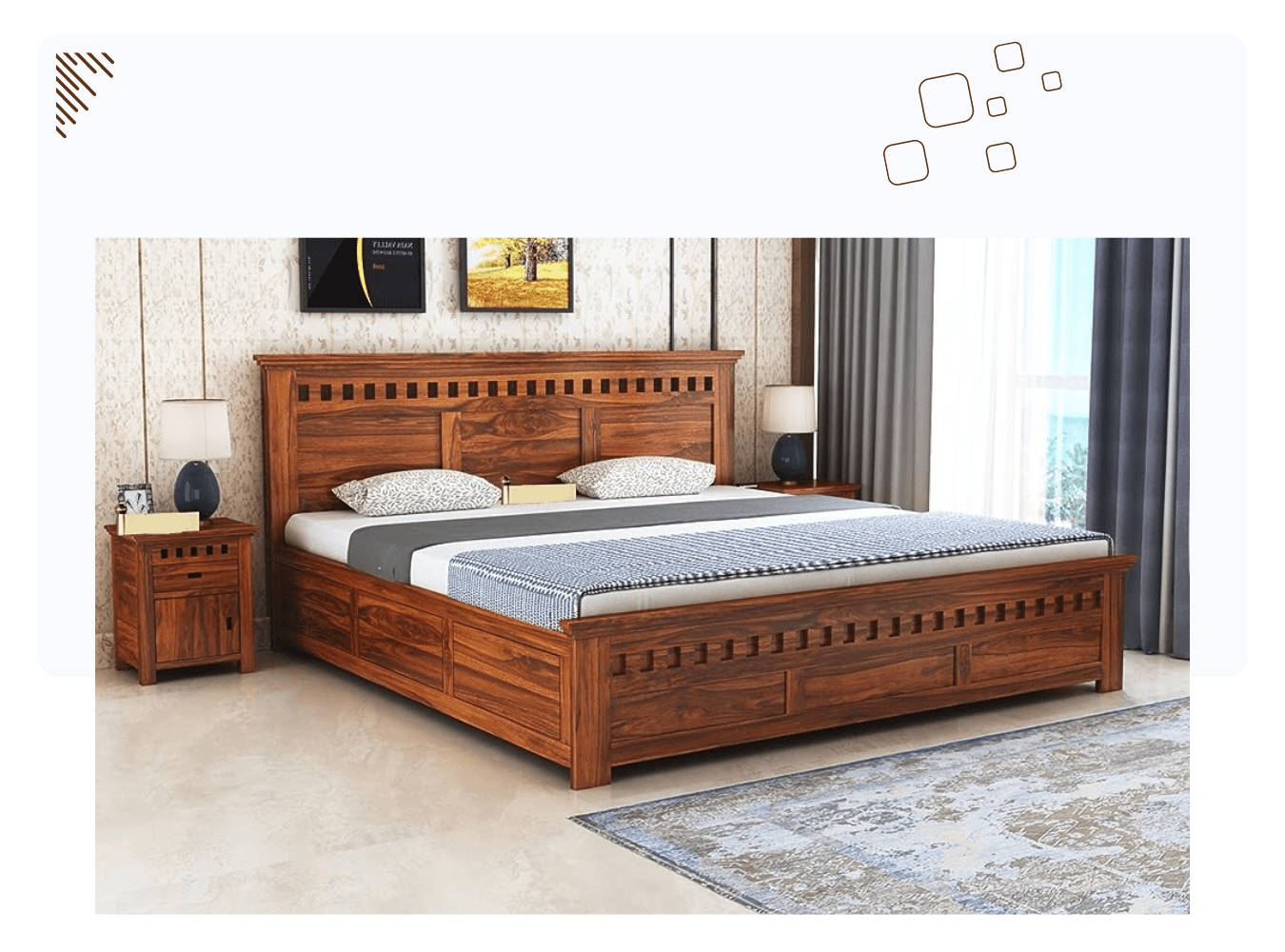 Urbanteakfurnandinterior - Furniture Page - Wooden Bed 1