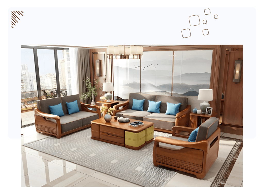 Urbanteakfurnandinterior - Furniture Page - Wooden Sofa 1